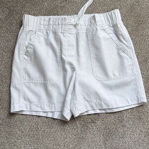 Talbots Women's White twill Shorts